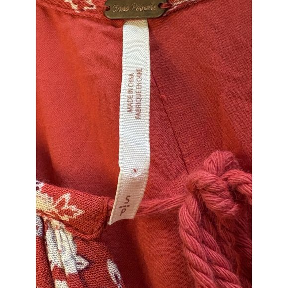 Free People Red Floral Mini Dress - Picture 10 of 10